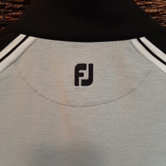 FootJoy Full Zip Performance Golf Jacket Men's Large Grey Black Outerwear - Picture 5 of 8